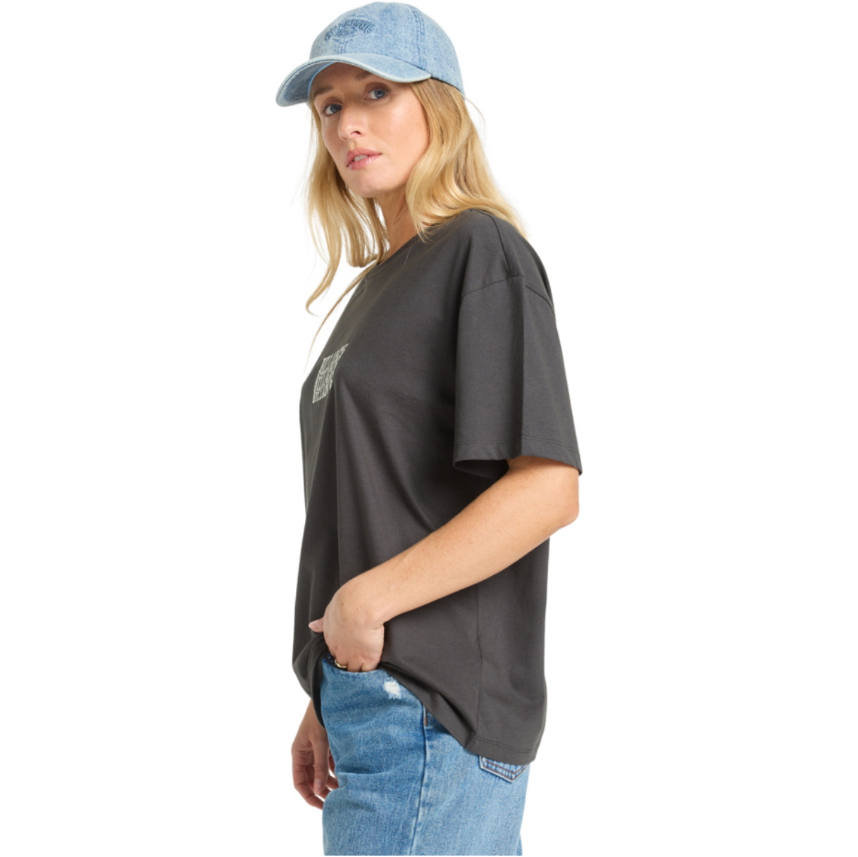 2025 Billabong Womens In The Beyond T-Shirt EBJZT00469 - Off Black